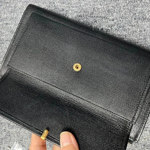 100% Authentic Saint Laurent Y Line Flap Wallet - Picture 8 of 10